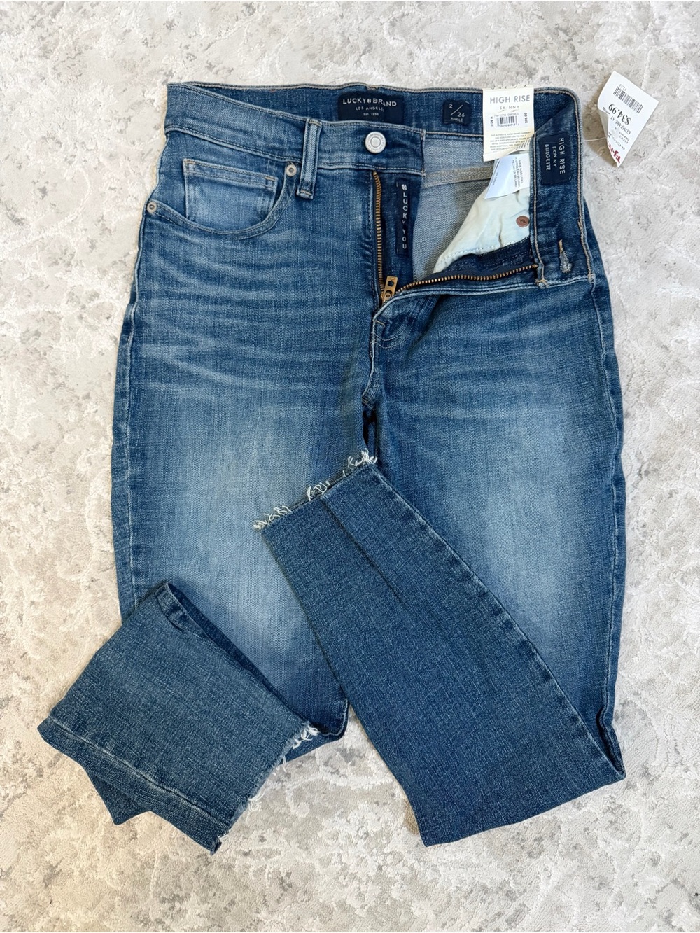 Lucky Brand Slim High-Rise Women's Jeans in Medium Blue Wash